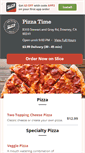 Mobile Screenshot of pizzatimedowney.com